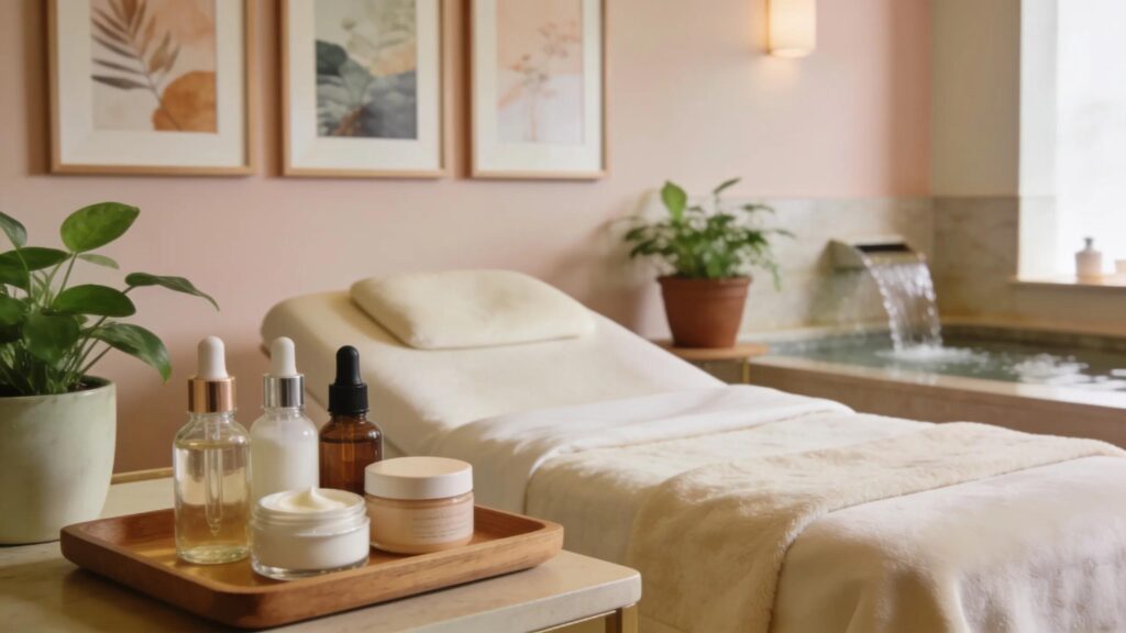 Bioidentical hormone therapy treatment room emphasizing rejuvenation and skin health